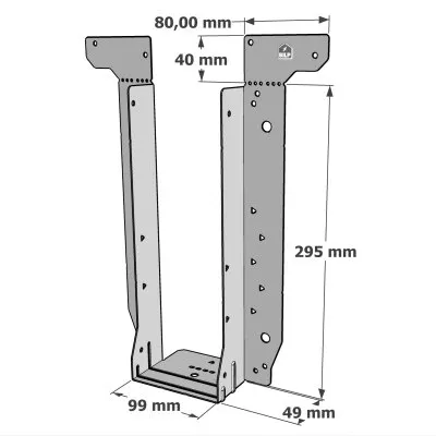 Etrier pour poutres en I - Réf. EWH295/99