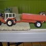 Tracteur 4x4 + remorque à pont "panier"