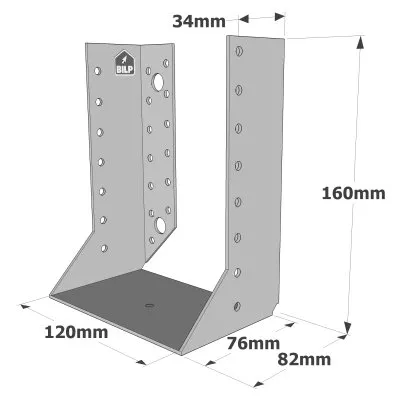 Sabots à ailes intérieures, gamme SAI CLASSIQUE (épaisseur 2mm) - Réf. SAI440/120/2