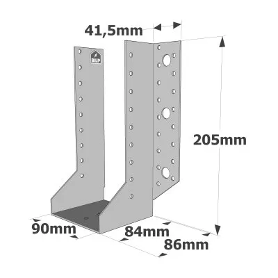 Sabots à ailes extérieures, gamme SAE CLASSIQUE (épaisseur 2mm, profondeur 84mm) - Réf. SAE500/90/2
