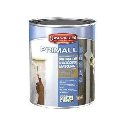 PRIMALL : Primaire masquant supports difficiles, fixe les fonds et isole les tâches - Réf. 959