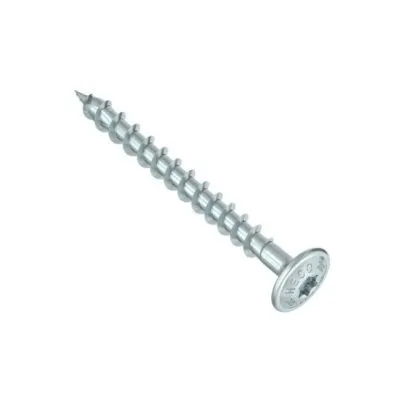 HECO-TOPIX-plus, vis à plateau, T-Drive, filet total variable, zingué blanc, A3K - Réf. 61962