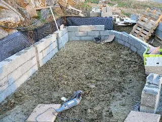 La construction du soubassement