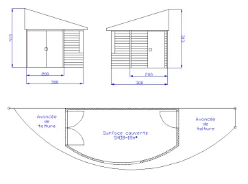 Facades Est et Ouest - Plan