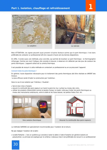 Extrait de la rubrique isolation