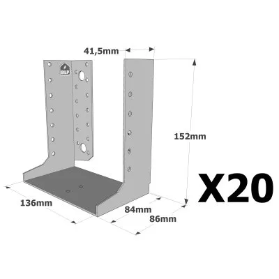 Sabots à ailes intérieures, gamme SAI CLASSIQUE (épaisseur 2mm) - Réf. SAIL440/136/2_20
