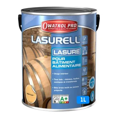 LASURELL : Lasures pour bâtiments alimentaires, tous bois et supports minéraux - Réf. 1604