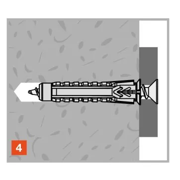 Cheville dans le béton