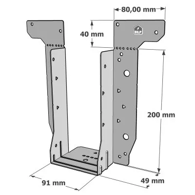 Etrier pour poutres en I - Réf. EWH200/91
