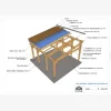 Le plan de votre CARPORT / PRÉAUX / AUVENT sur mesure - Réf. carport-prest-plans