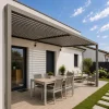 Lame XL aluminium 29mm, longueur 3m, RAL7006 structuré GRIS BEIGE - Réf. SND-L-A-27-300-7006