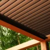 Chéneau Aluminium - Couleur : marron sablé - longueur : 2m - Réf. SND-CH-8011-2