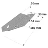 Patte de solivage trapézoïdale gauche - Réf. PSTG180/30/1.5_10
