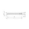 Vis HECO MULTI-MONTI-plus F-tête fraisée D7,5 x L100 - Réf. 48517