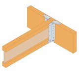 Fixation par les brides supérieures sur un support bois massif